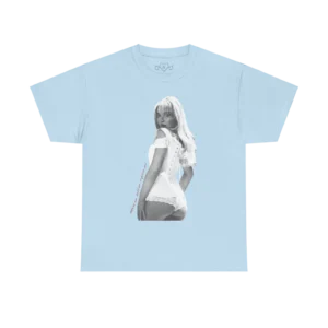 Sabrina Carpenter Merch - Sabrina Carpenter Short n Sweet Love Letter Blue Tee