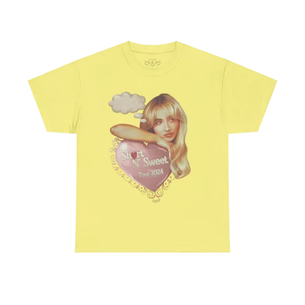 Sabrina Carpenter Merch - Sabrina Carpenter Yellow Tour Tee