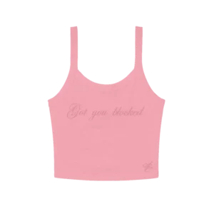 got you blocked crop tank