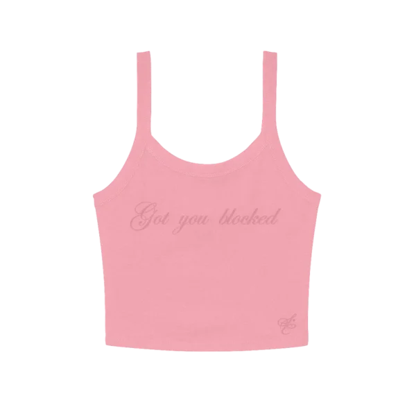 got you blocked crop tank